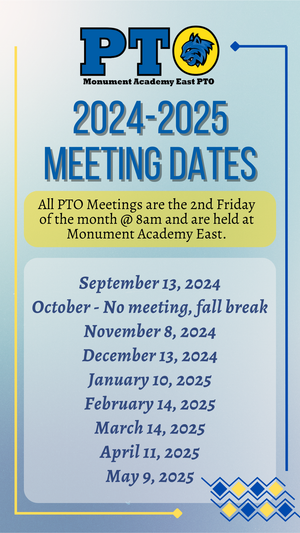 Save the Date / PTO Meeting Dates